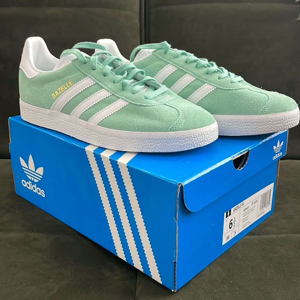 ADIDAS mint green WOMENS GAZELLE